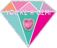 Gem Valentines Card 12pk