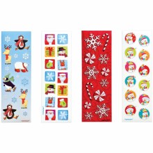 Christmas Sticker Strips 36ct