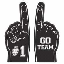 Foam Finger Favors 12pk Black