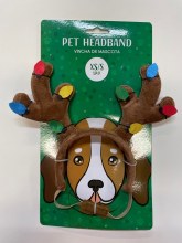 Reindeer Christmas Pet Headband XS/Small