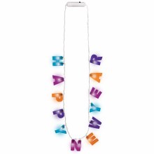 Happy New Year Light Up Necklace