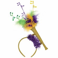 Mardis Gras Trumpet Headband