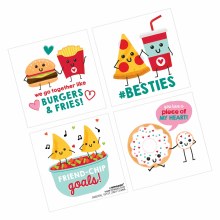 Valentine Food Temporary Tattoos