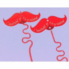 Valentine Card w/ Straw