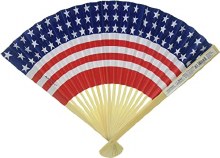 Patriotic Paper Fan