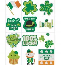 St. Patrick's Day Body Stickers ~ 2 Sheets/12 Stickers
