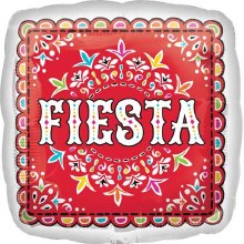 Fiesta, Papel Picado Square • Standard Size 18" Mylar Helium Balloon