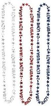 Beads Necklace Love USA 3pk