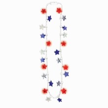 Necklace Patriotic Stars Light