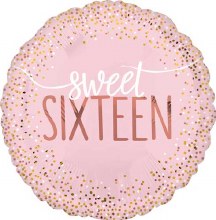 Standard Size Sweet 16 "Sixteen" Mylar ~ 18" {special order only}
