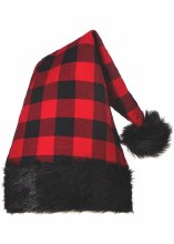 Buffalo Plaid Santa Hat