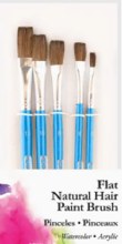 Brush Flat Set NatHair 5pk