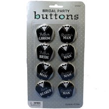 Bridal Party Buttons Groom