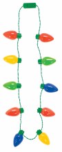 Light Up Jumbo Christmas Bulb Necklace