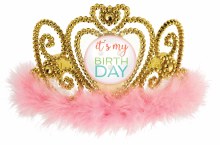 Confetti Fun Light Up Tiara W/ Marabou