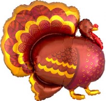 Bird • Turkey, Classic • Jumbo 39" Mylar Helium Balloon