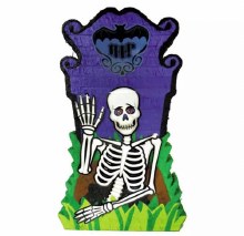 Skeleton w/Tombstone Pinata