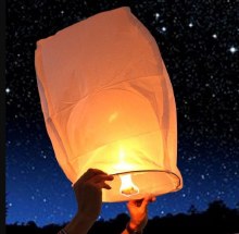 Sky Lantern Assort Colors