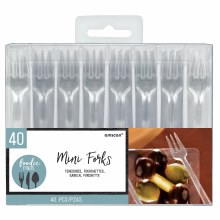 Forks Mini Clear 30pk