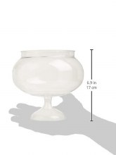 Pedastal Jar Round Plastic Clear