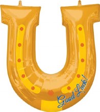 Horseshoe, Good Luck • Jumbo 28in. Mylar Helium Balloon