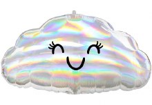 Cloud, Iridescent • Jumbo 23in. Mylar Helium Balloon