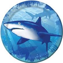 Shark Splash 7in Plate 8ct