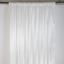 Satin Curtain Backdrop ~ White