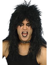 Hard Rocker Mullet Wig Black