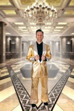 Retro Rock Star Gold Suit 2X3X