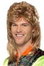 Mullet Wig Light Brown/Blonde