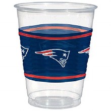Patriots 16oz Plastic Cups 25ct