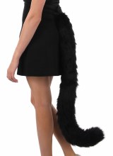 Cat Tail Oversized Black