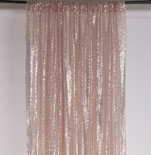 Backdrop Curtain Sequin Rose Gold