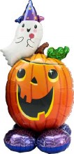 Airloonz Pumpkin Ghost 56"