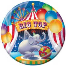 Big Top Birthday 9in Plate 8ct