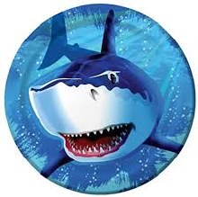 Shark Splash 9in Plate 8ct