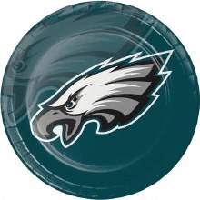 NFL Eagles Plates 9" 8ct