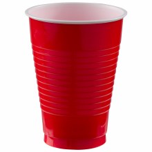 Apple Red 12oz Plastic Cups