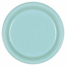 Robins Egg Blue 10in Plastic Plates 20ct