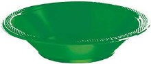 Festive Green 12oz Plastic Bowls 20ct