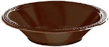 Chocolate Brown 12oz Plastic Bowls 20ct