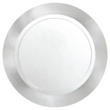 Clear W/Silver 7.5" Plate