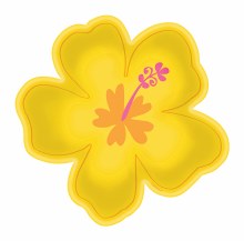 Hibiscus Shaped Plts 8pk