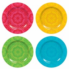 Let's Fiesta Plt Melamine 4pk