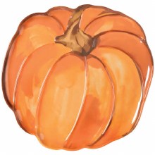 14in. Pumpkin Plastic Platter