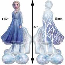 Frozen • Elsa • Freestanding 54in. Air-Filled Mylar Balloon