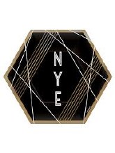 NYE Hexagon 7" Plates