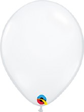 11in. Solid Neutral Clear Latex Helium Balloon