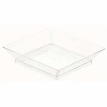Plates Sq Appetizer Clear